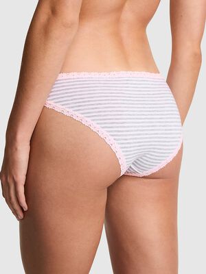 Cotton Lace-Trim Cheeky Panty