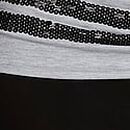 All-Day Cotton&trade; Foldover Flare Leggings, Pure Black, swatch
