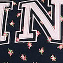 Campus Cotton Bling Long-Sleeve Tee, Noir Navy Fresh Florals, swatch