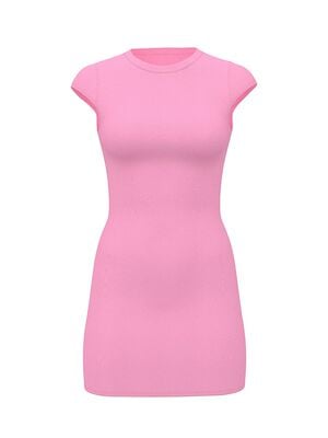 All-Day Soft Ribbed Bodycon Dress