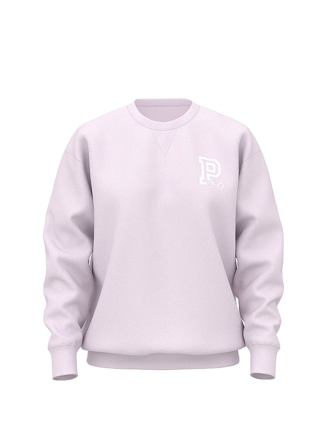 vs Pink Campus Fleece&trade; Oversized Crew Sweatshirt Pink Tulip Spring 3 of 3 