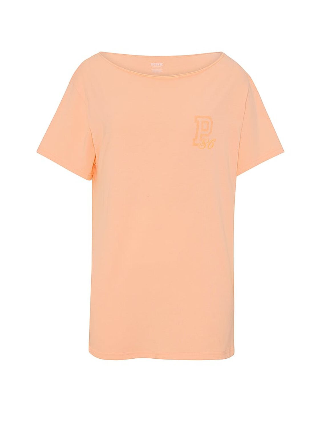 vs Pink Campus Cotton&trade; Off-The-Shoulder Tee Peach Tree 3 of 4 