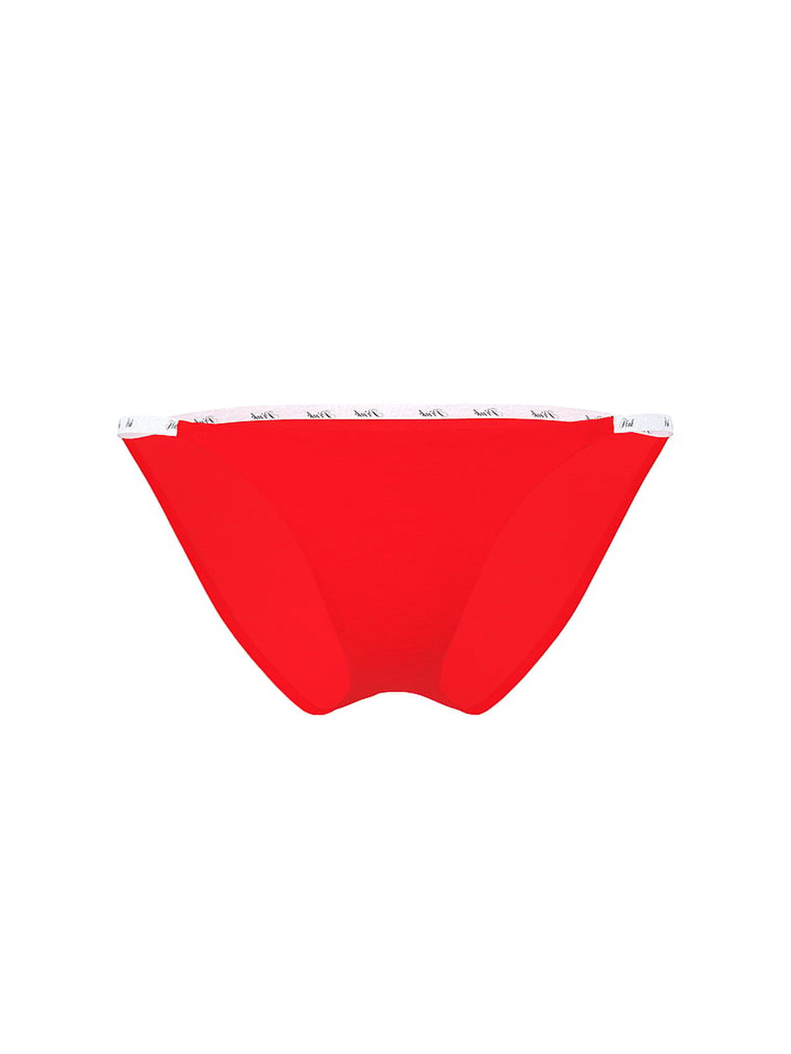 vs Pink Logo Cotton String Bikini Panty Bright Vermillion 3 of 3 