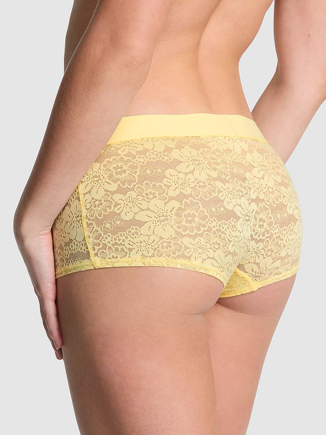 vs Pink Wink Boyshort Panty Mellow Yellow 2 of 2 