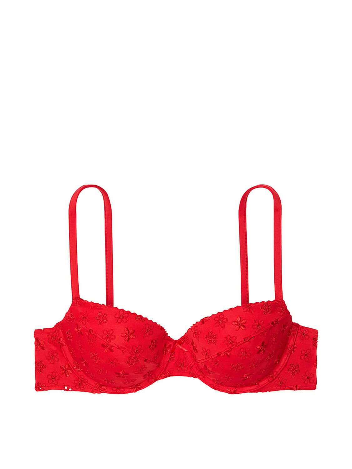 vs Pink By Frankies Bikinis Ryder Push-Up Eyelet Bikini Top Bandana Red 3 of 3 