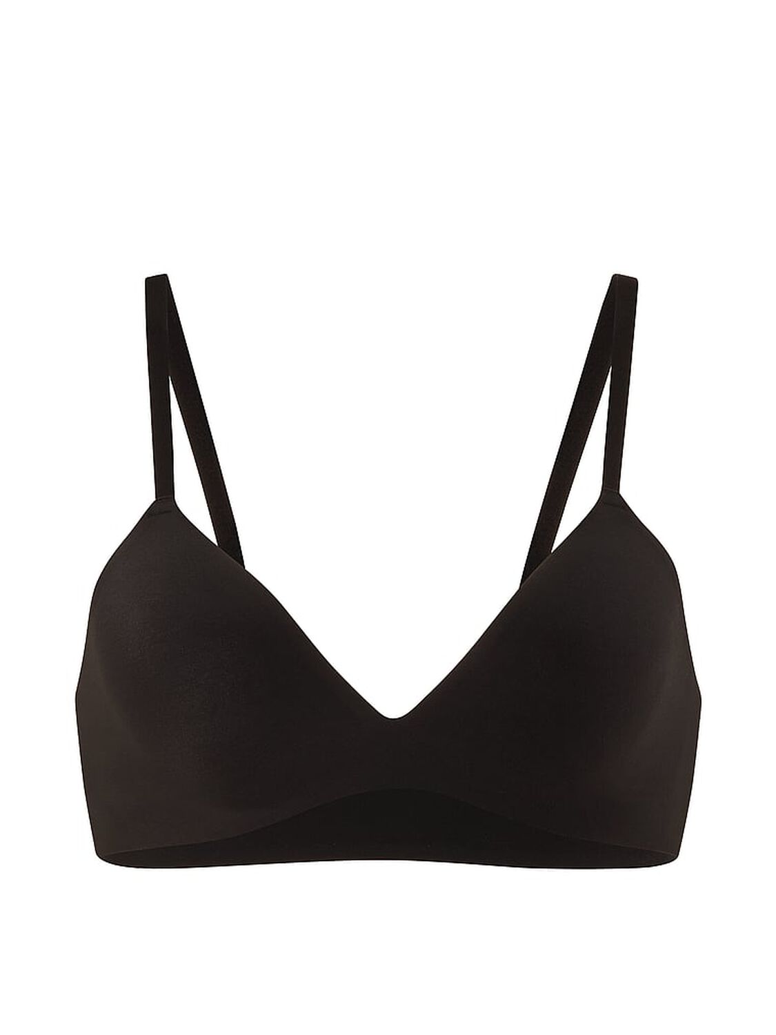 vs Pink Marshmallow Unlined Wireless Comfy Bralette Black 3 of 3 