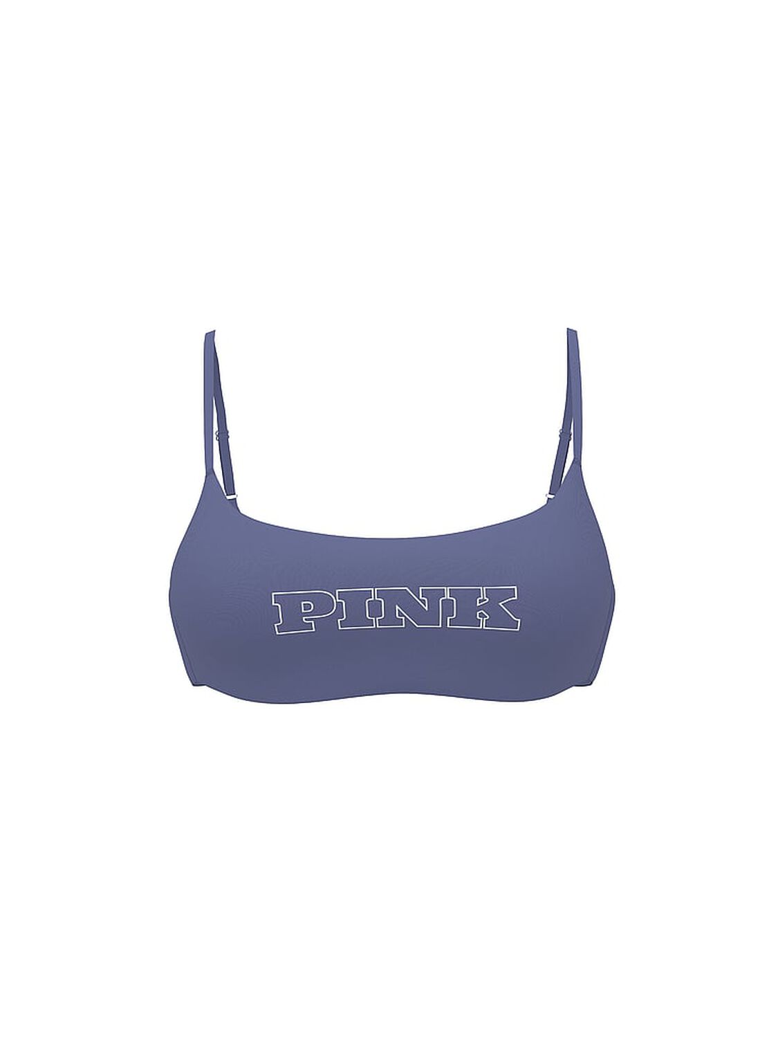 vs Pink Relay Square-Neck Sports Bra Dusty Iris 2 of 3 