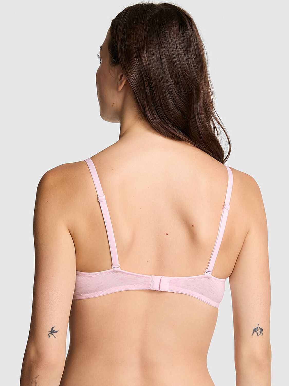 pink Pink Wear Everywhere Wear Everywhere Lightly Lined Wireless Bra Heather Pink Petal Silver 2 of 2 