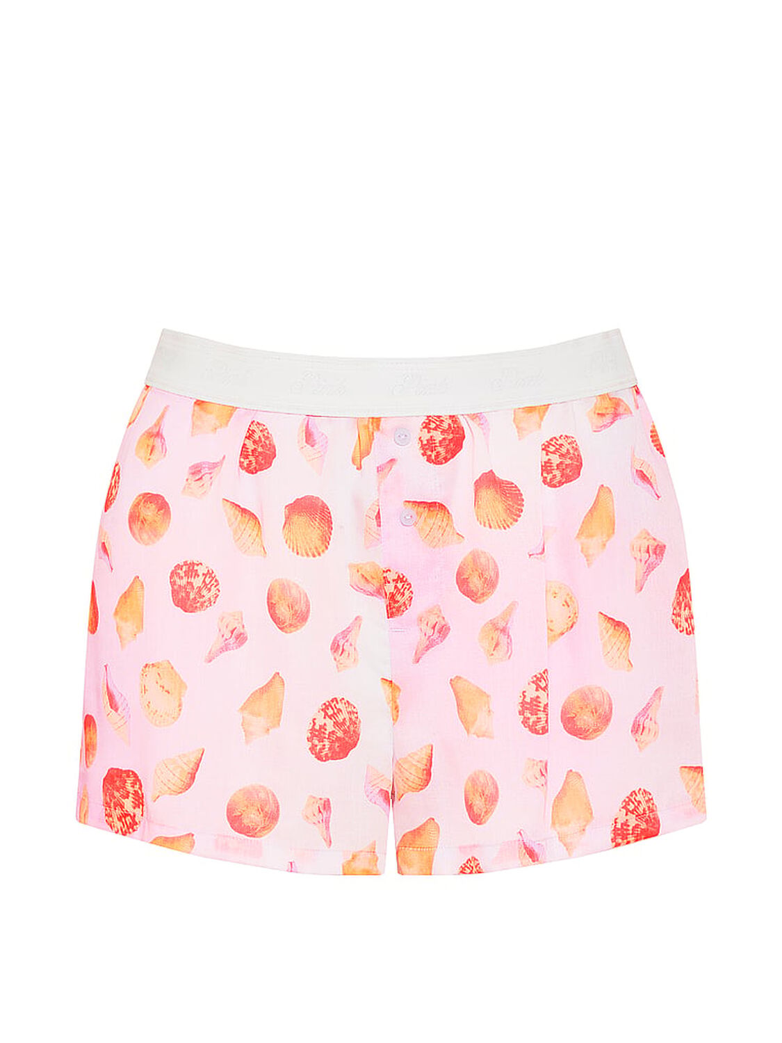 pink Pink Silky Sleep Boxy Pajama Shorts Pink Gradient Seashell 3 of 3 