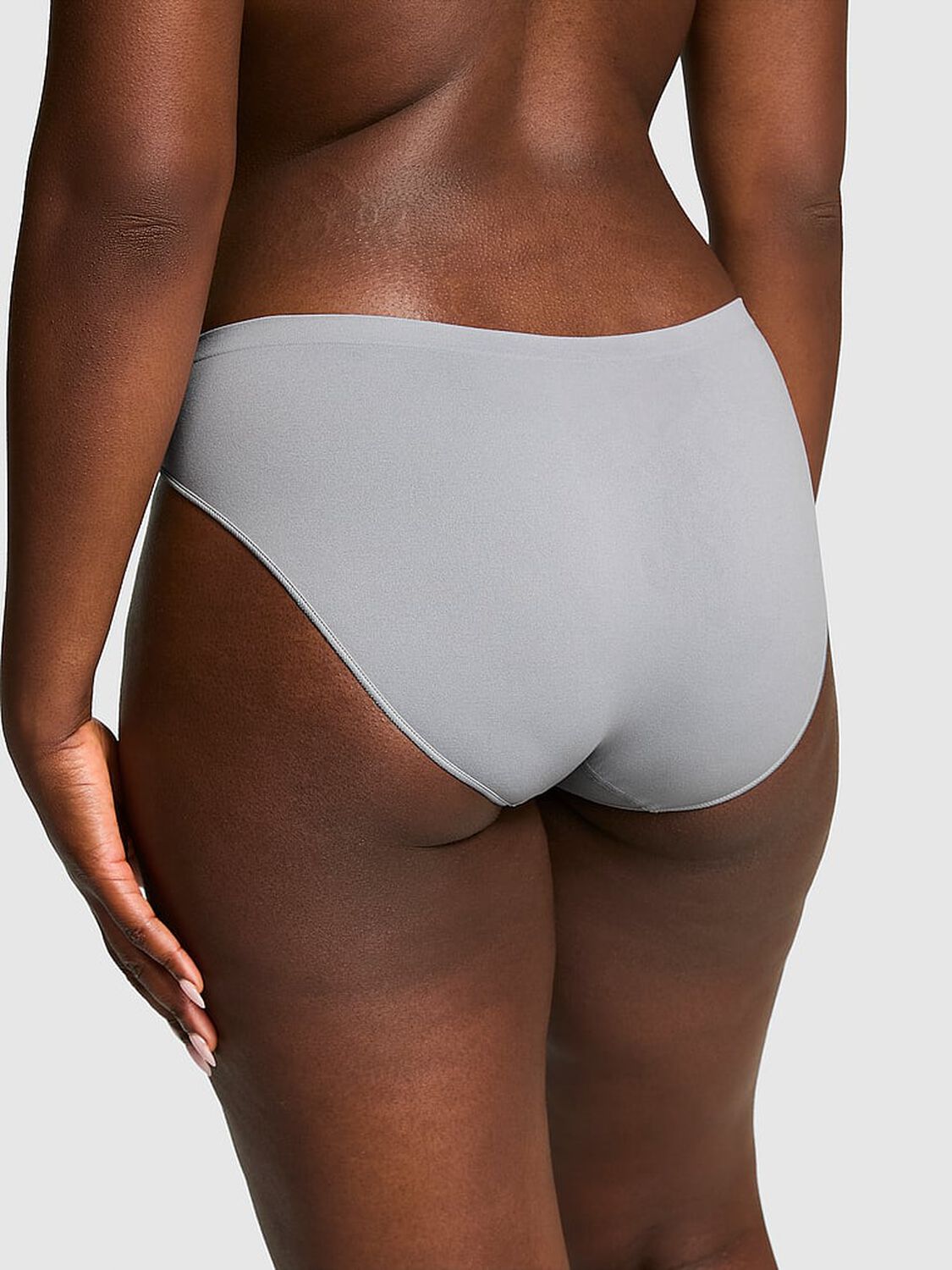 vs Pink Seamless Bikini Panty Grey Oasis 2 of 3 