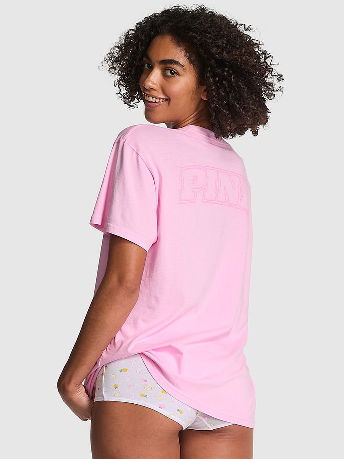 vs Pink Campus Cotton Tee Pink Lollipop 2 of 3 