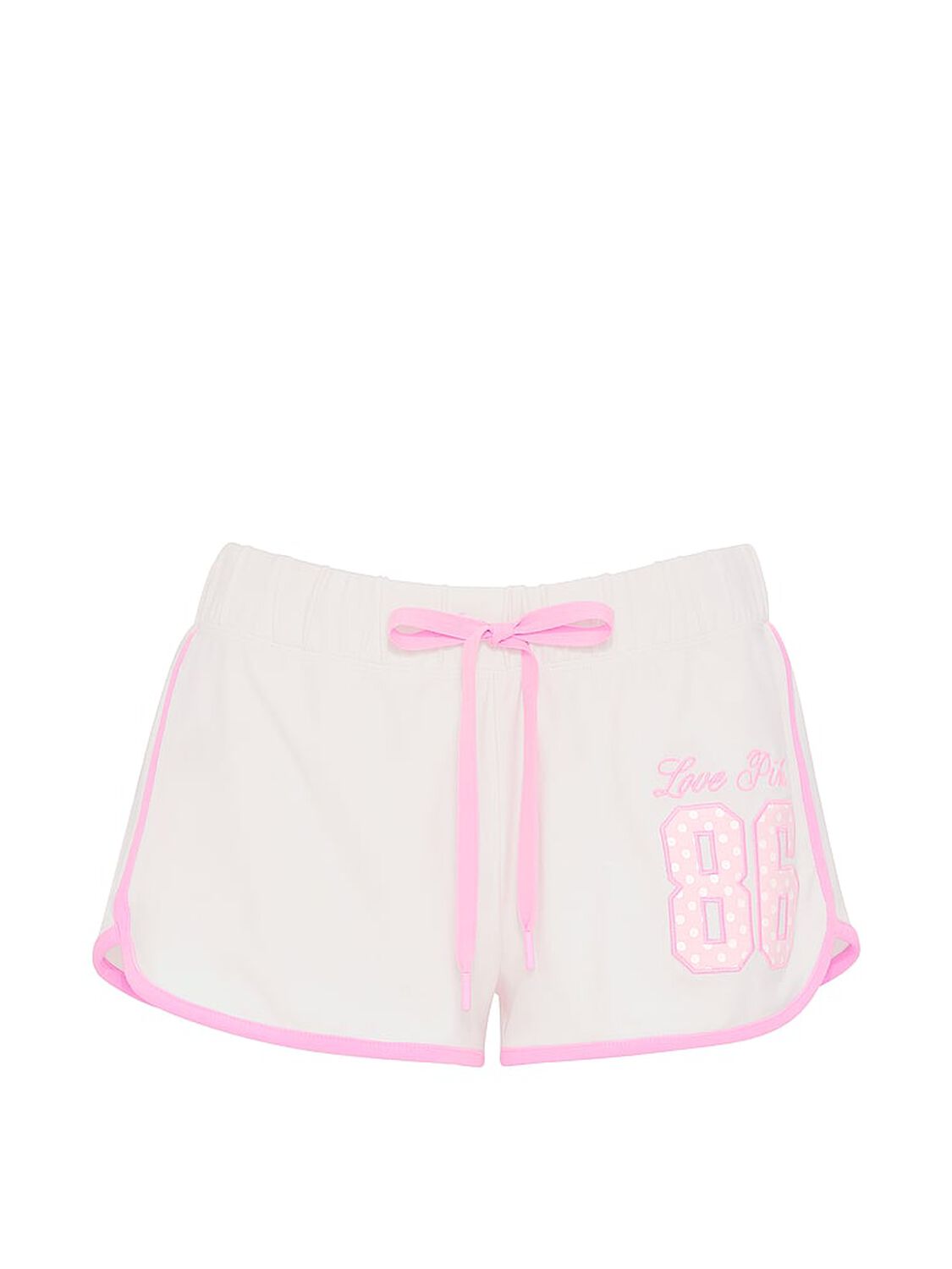 vs Pink Soft Modal Micro Shorts Cozy White 3 of 4 