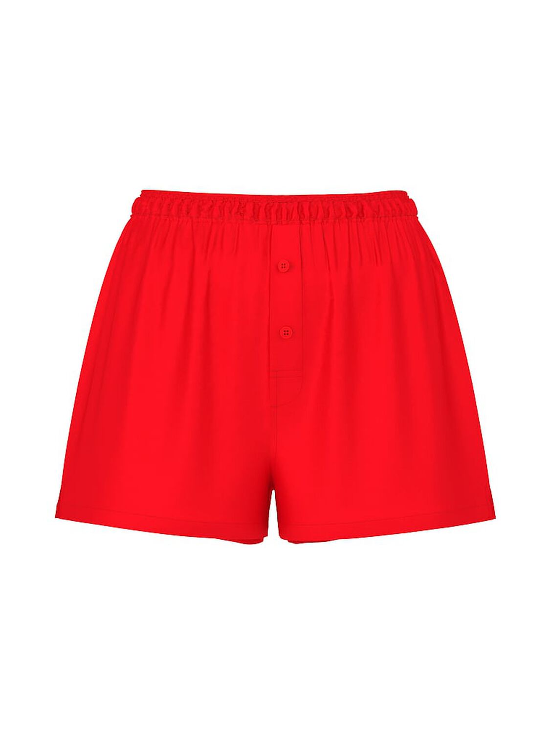 vs Pink Silky Sleep Boxy Pajama Shorts Bright Vermillion Summer Bummer 3 of 3 