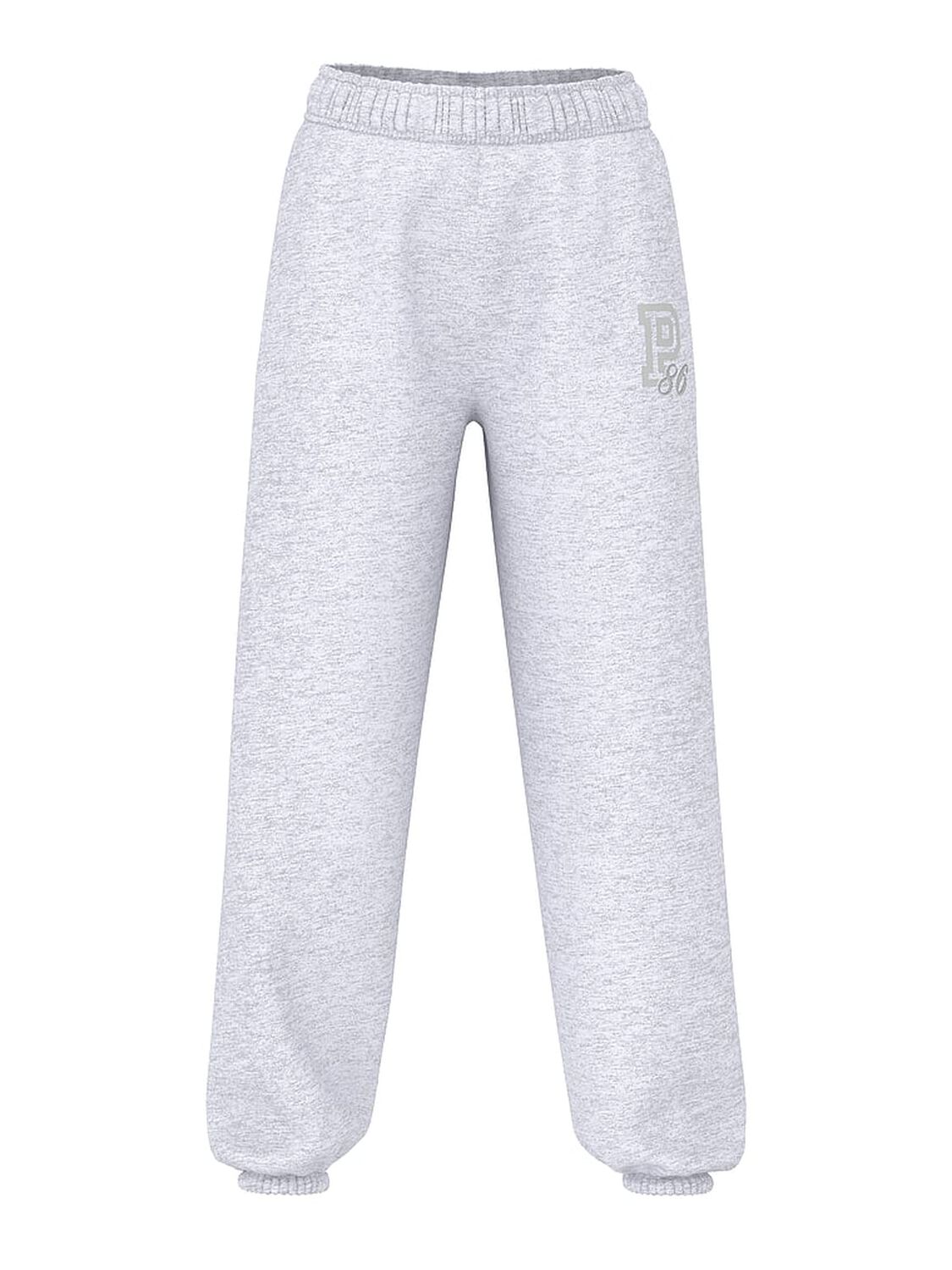 pink Pink Ivy Fleece Campus Sweatpants Medium Heather Grey Spring 3 of 4 