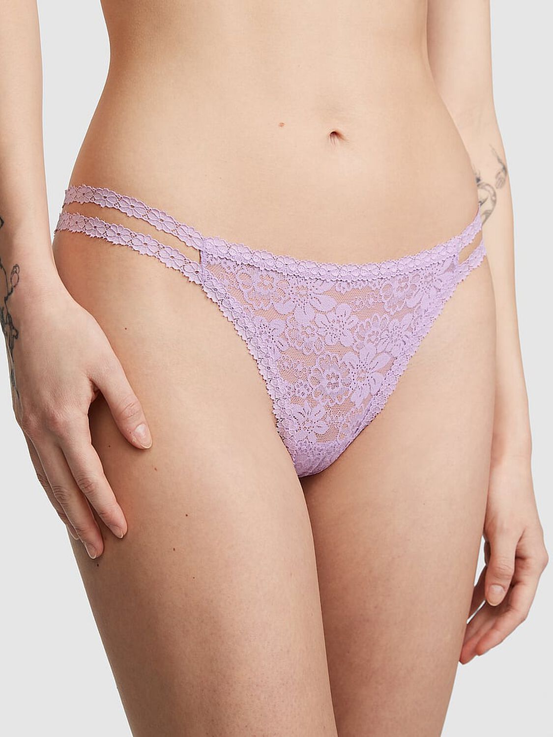 vs Pink Wink Strappy Thong Panty 1 of 4 