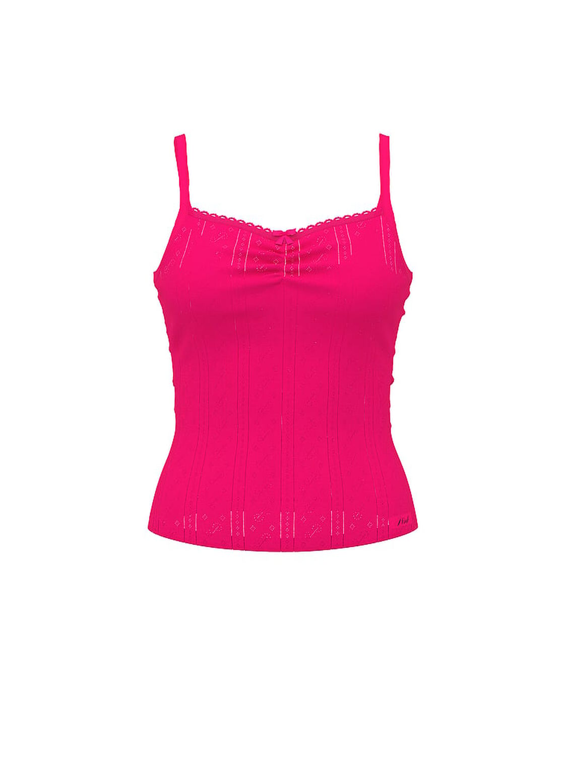 vs Pink Pointelle Sweetheart Cami Hot Stuff 3 of 3 