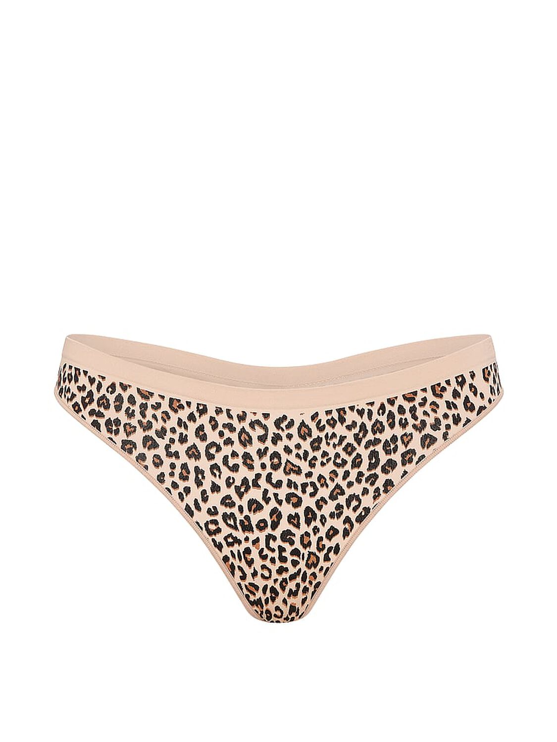 vs Pink Seamless Thong Panty Marzipan Leo Print 3 of 3 
