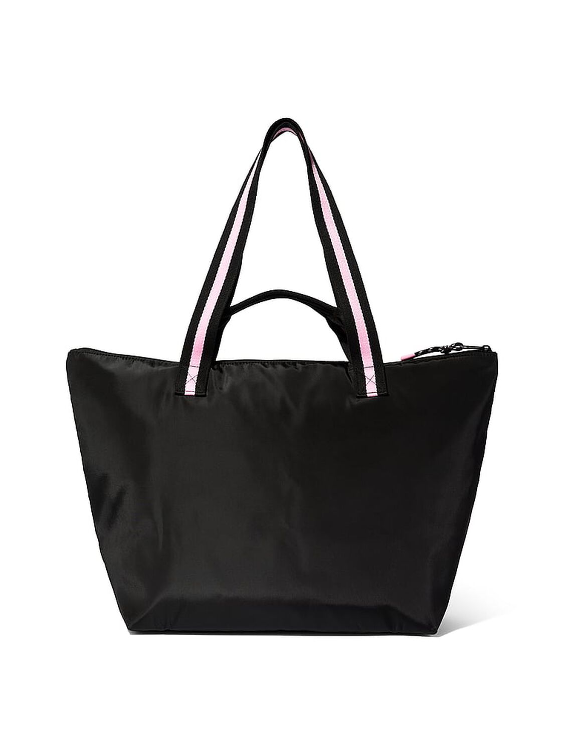 pink Pink Nylon Tote Bag Black 2 of 3 