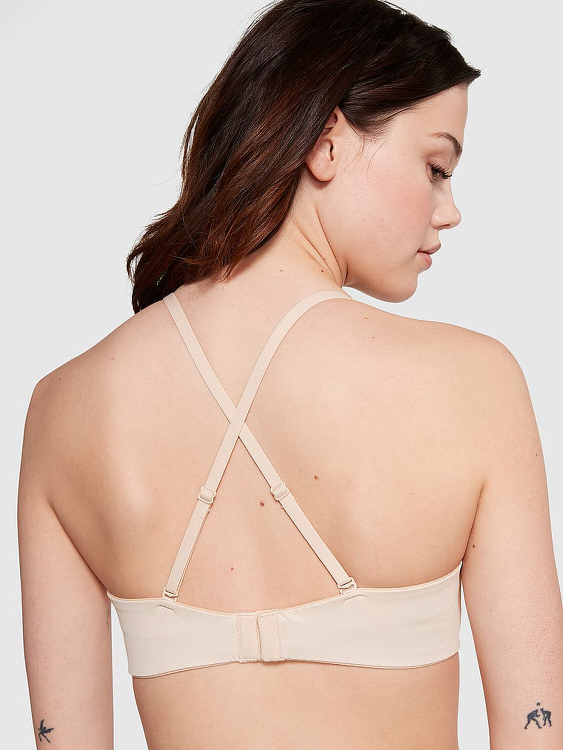 vs Pink Wear Everywhere Wear Everywhere Lightly Lined Strapless Bra Marzipan 2 of 3 