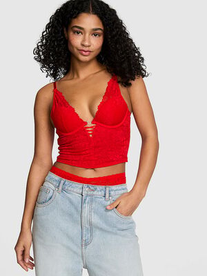 Wink Lightly Lined Plunge Corset Top