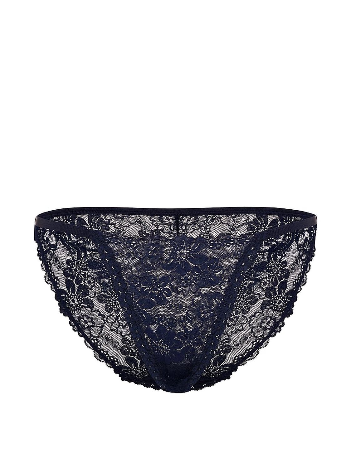 vs Pink Lace String Bikini Panty Noir Navy 3 of 3 