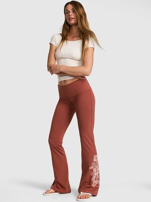 All-Day Cotton&trade; Foldover Flare Leggings