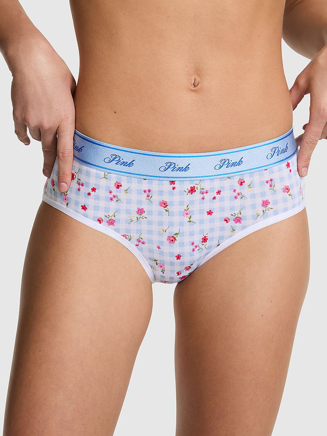 vs Pink Logo Cotton Hiphugger Panty 1 of 3 