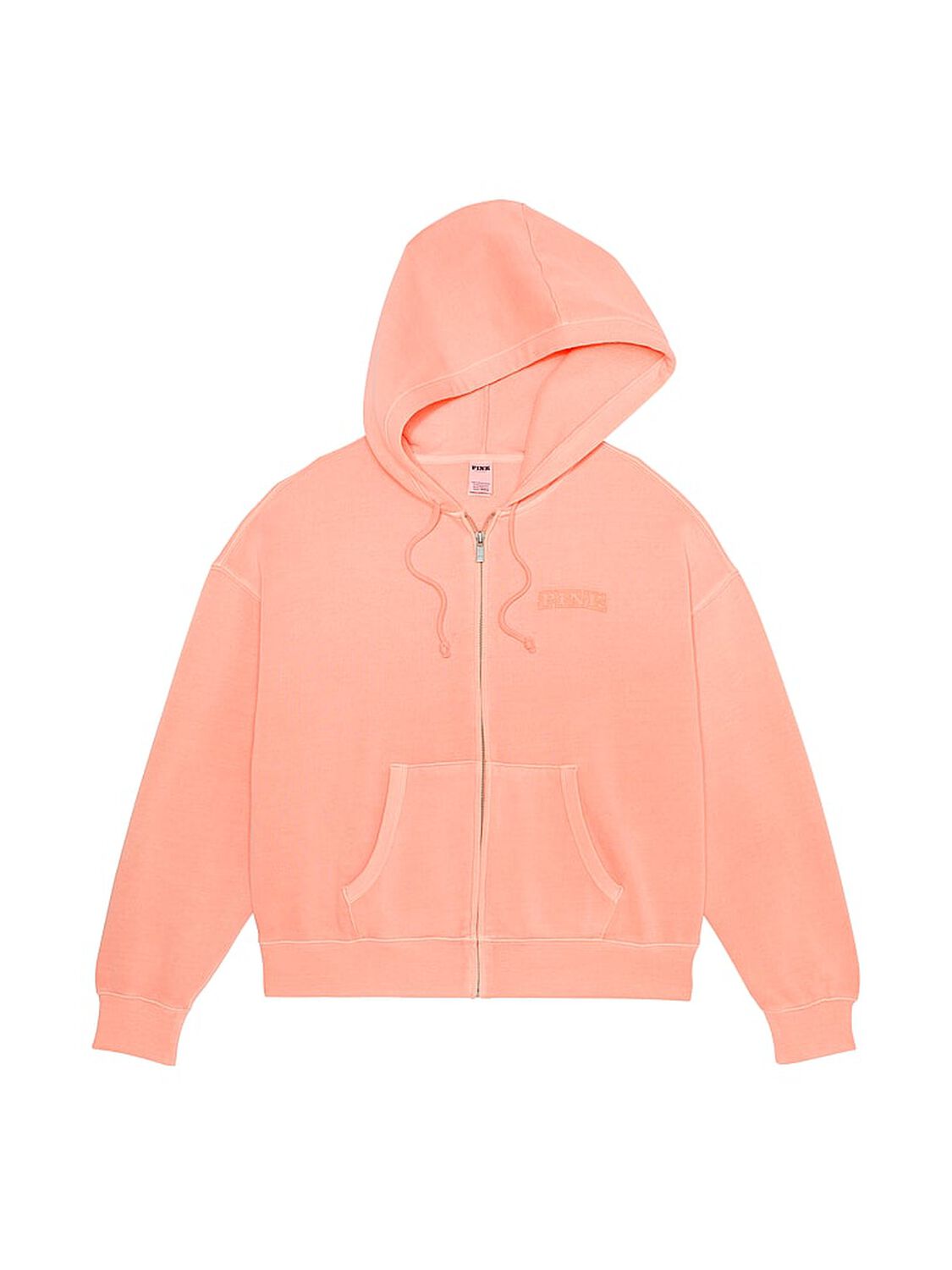vs Pink Ivy Fleece Campus Full-Zip Hoodie Orange Hills 3 of 3 