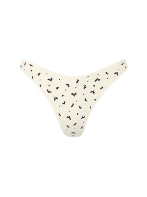 Cotton High-Leg Thong Panty