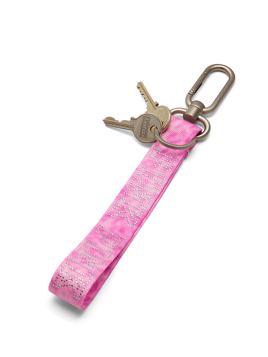 pink Pink Wristlet Strap Keychain Pink Leopard Bling 2 of 2 
