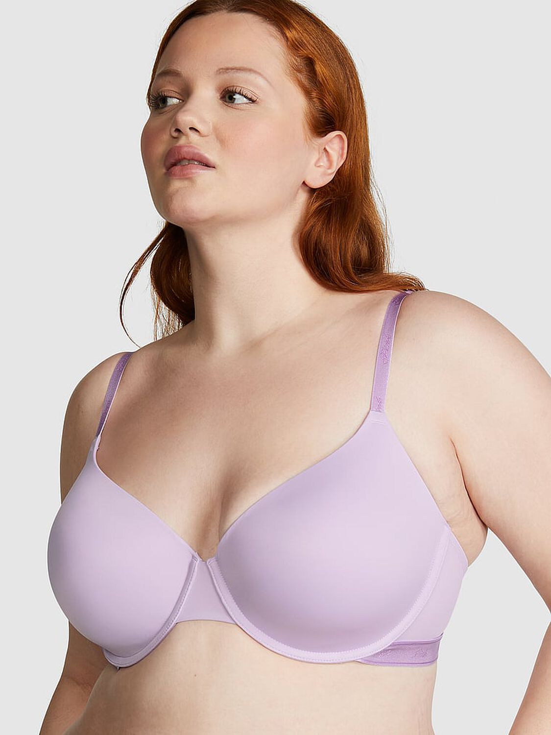 vs Pink Wear Everywhere Wear Everywhere Lightly Lined T-Shirt Bra Pastel Lilac 1 of 3 