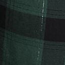 Flannel Long Pajama Set, Deep Forest/ Black Plaid, swatch