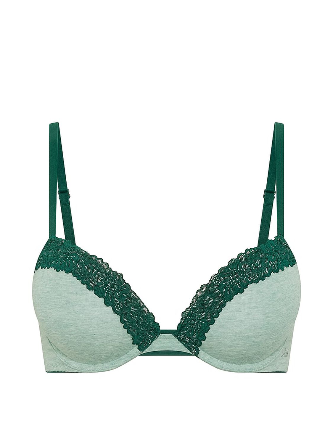 vs Pink Wear Everywhere&trade; Super Push-Up Bra Heather Soft Sage 3 of 3 