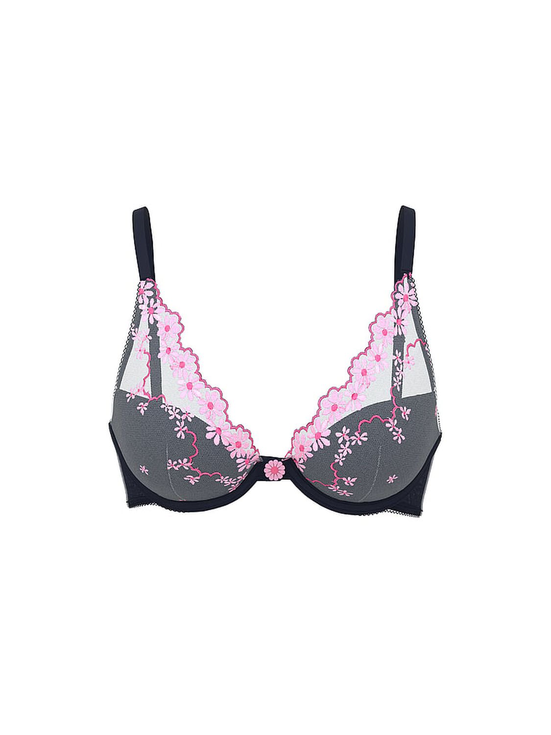 vs Pink Wink PINK Wink&trade; Lightly Lined Plunge Bra Noir Navy 1 of 1 