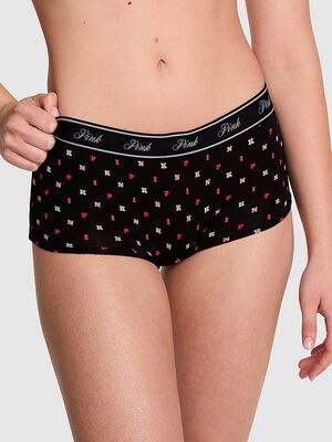 Logo Cotton Boyshort Panty