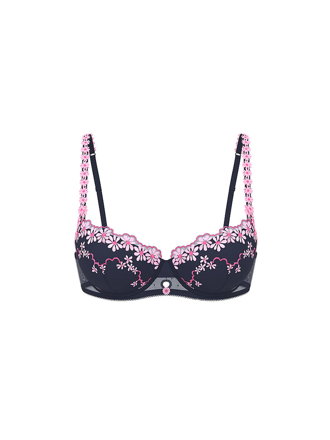 vs Pink Wink PINK Wink&trade; Push-Up Balconette Bra Noir Navy 3 of 3 