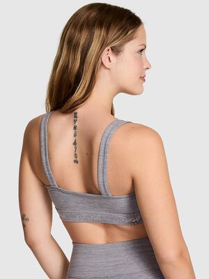 Relay Logo Shine Sports Bra