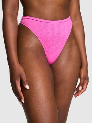 Seamless High-Leg Thong Panty