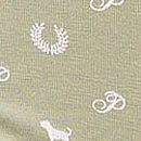 Logo Cotton Boyshort Panty, Slate Green P Heritage Print, swatch