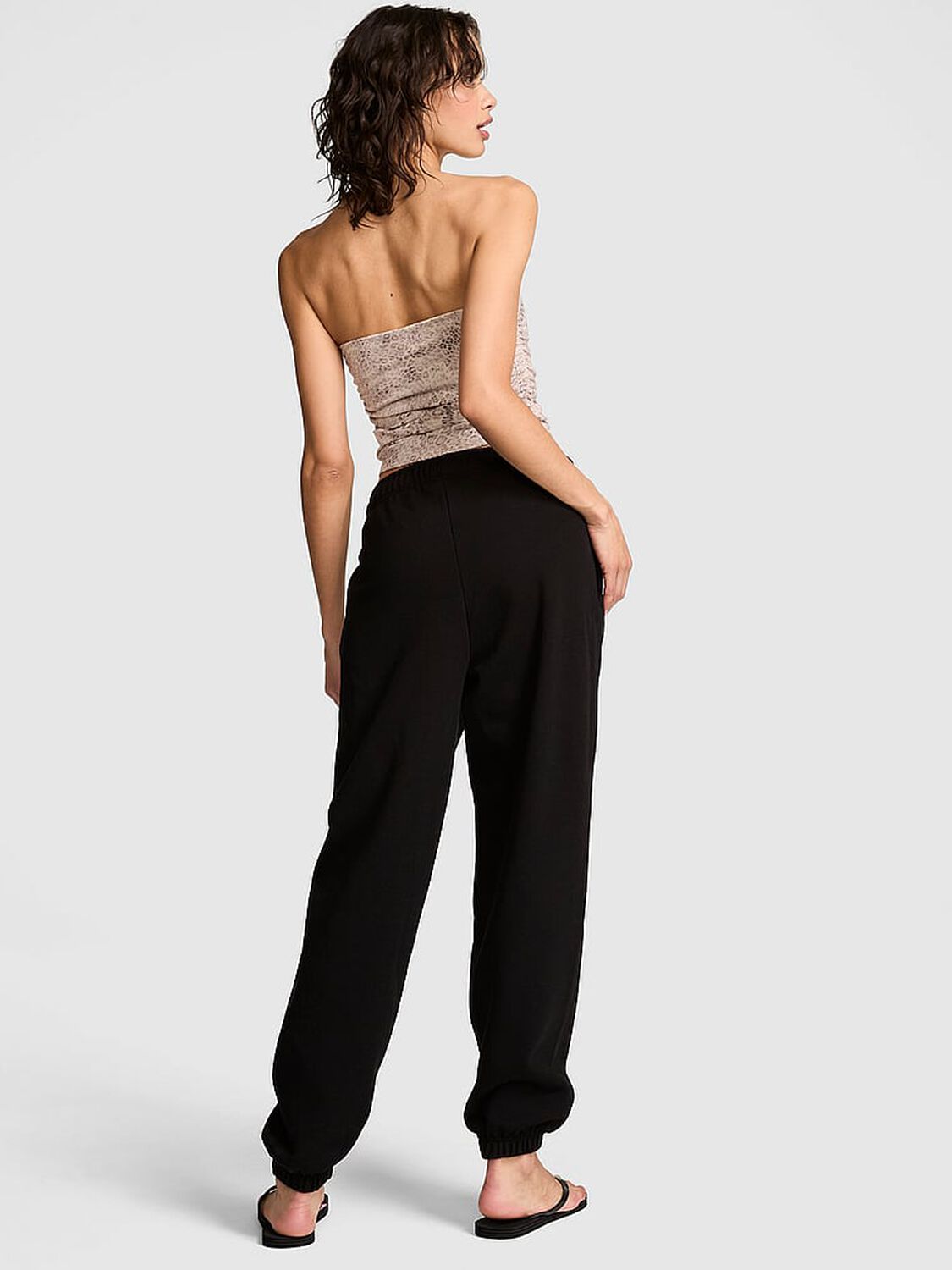 vs Pink Campus Fleece&trade; Sweatpants Pure Black 2 of 4 