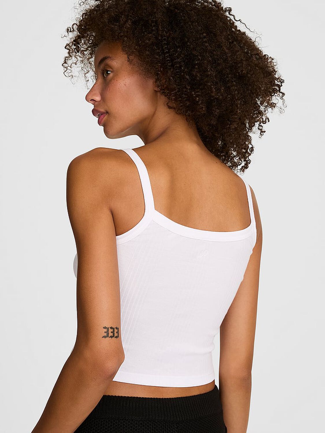vs Pink Multi Rib Cami Vs White 2 of 3 
