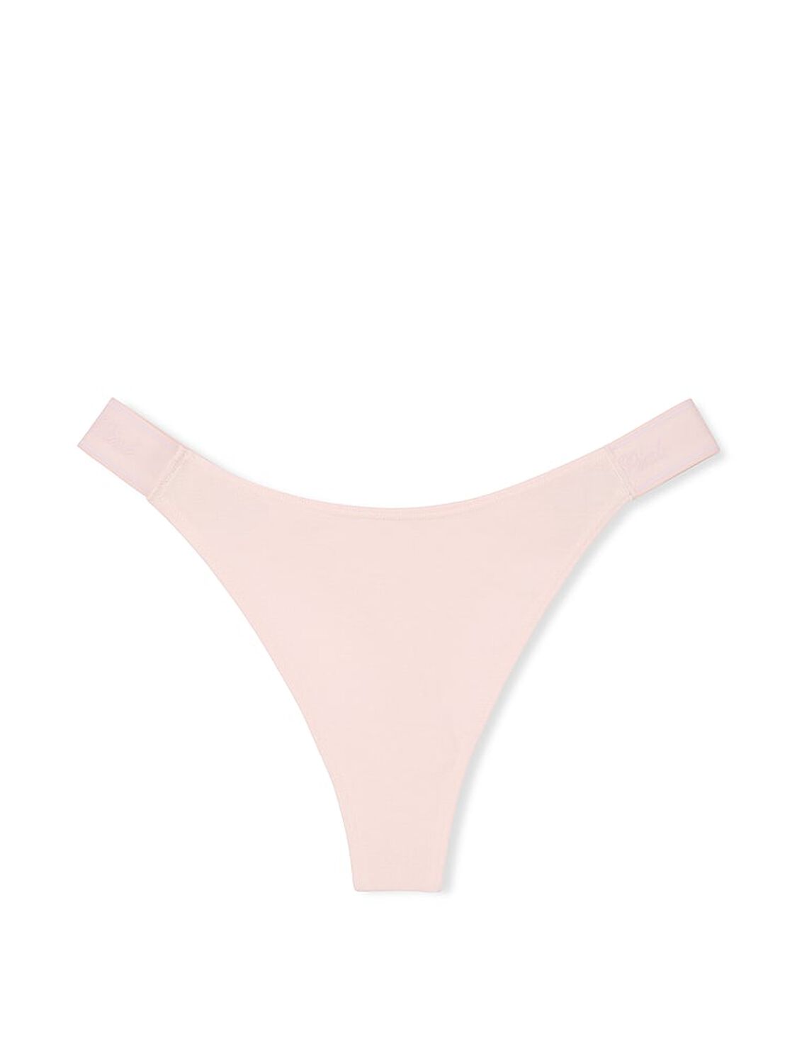 vs Pink Logo Cotton Shine High-Leg Thong Panty Angel Pink 3 of 3 