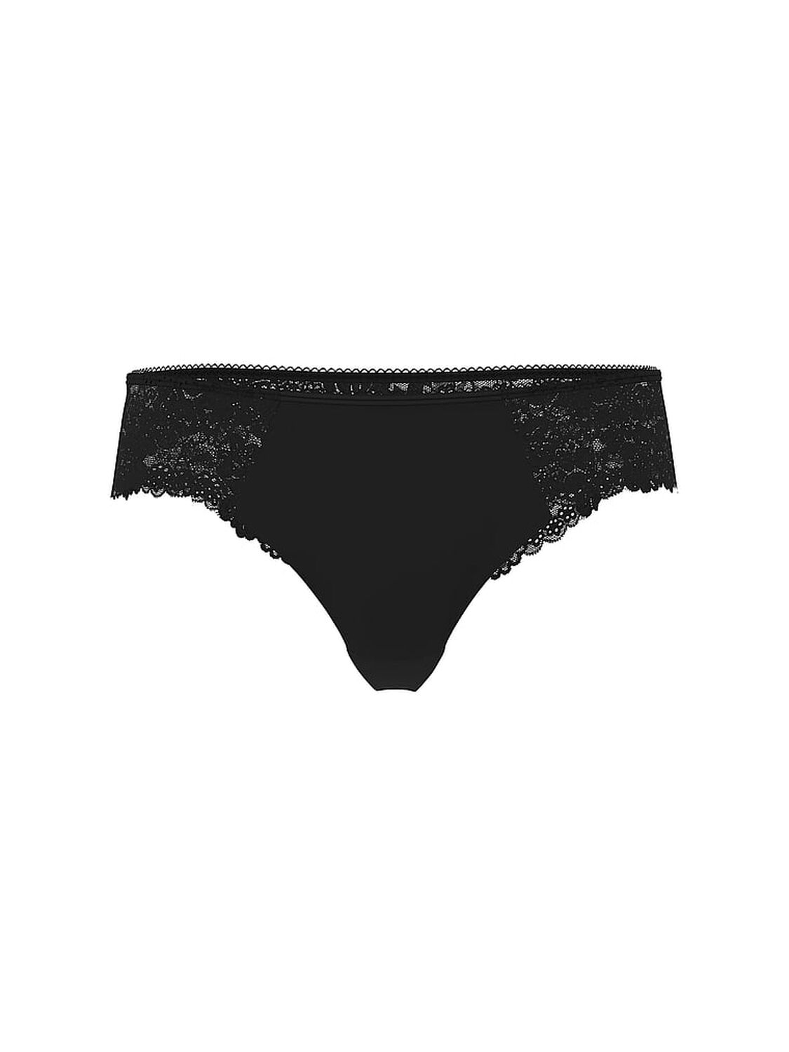 vs Pink No-Show Cheeky Panty Black 3 of 3 