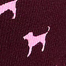 Cotton High-Leg Thong Panty, Wild Rose Dog Print, swatch
