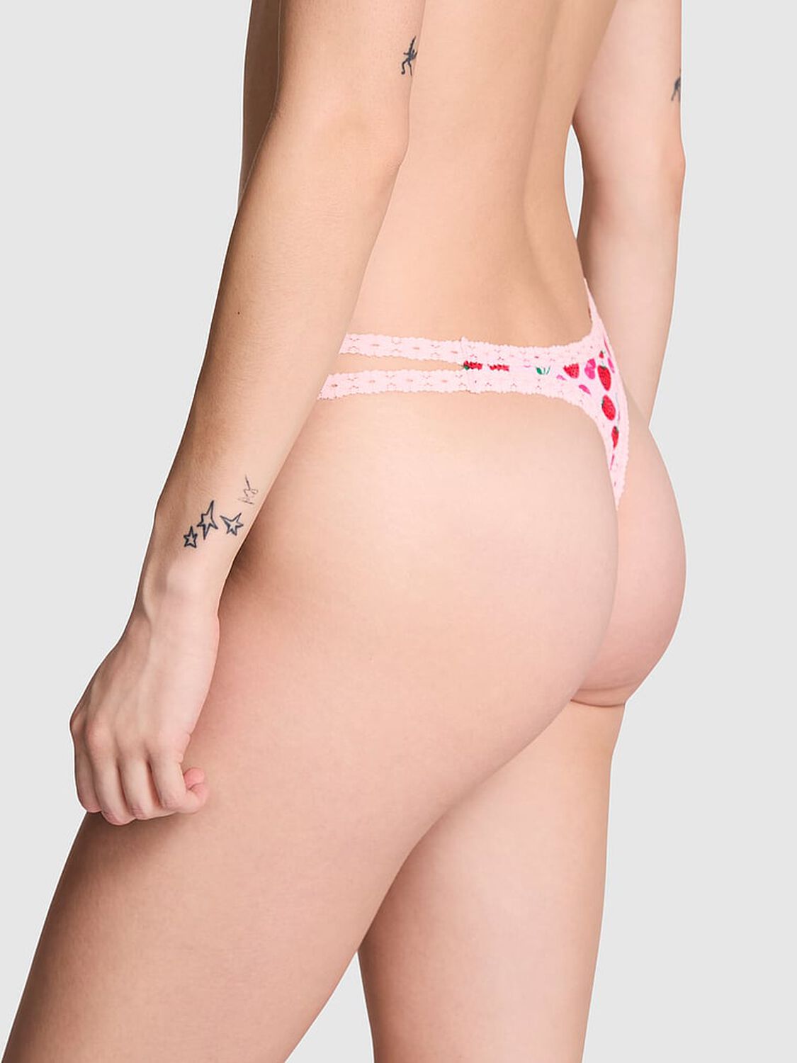 vs Pink Wink Strappy Thong Panty 2 of 2 
