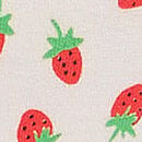 Seamless High-Leg Thong Panty, Winter White Strawberry Print, swatch
