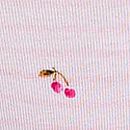 Logo Cotton High-Leg Thong Panty, Pink Tulip Stripe Cherry Print, swatch