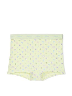 Logo Cotton High-Waist Boyshort Panty