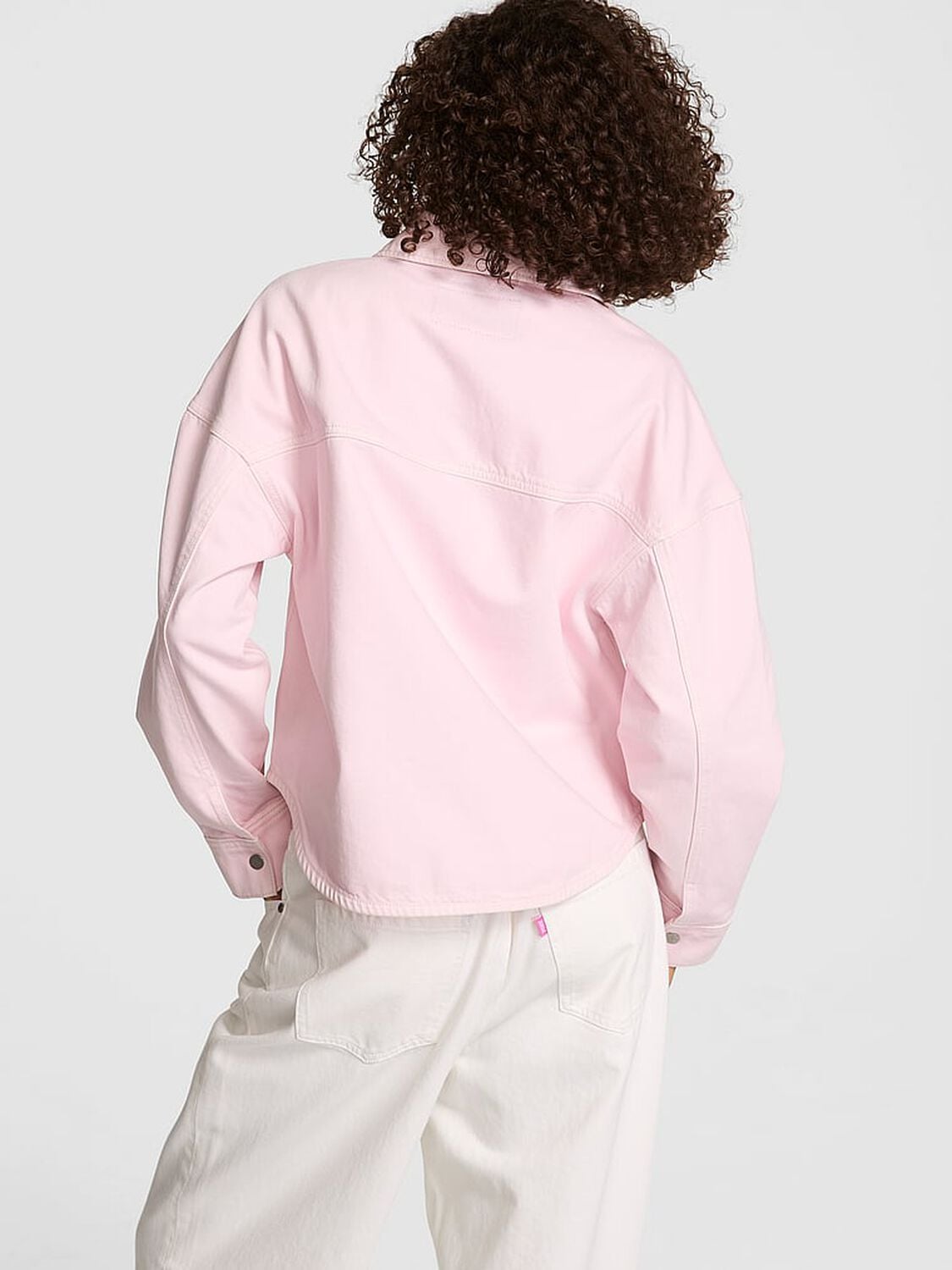 pink Pink Denim by PINK Shacket Pink Tulip 2 of 3 
