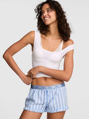 Cotton Boxy Pajama Shorts